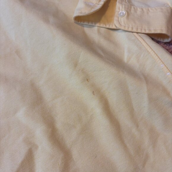 VTG Ralph Lauren Long Sleeve Dress Shirt Mens XXL Yellow Classic Fit Button Down - Picture 2 of 6